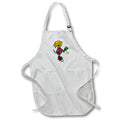 Apron - Funny Cute Golden Retriever Dog Playing Pickleball Sports Cartoon Sports and Hobbies
