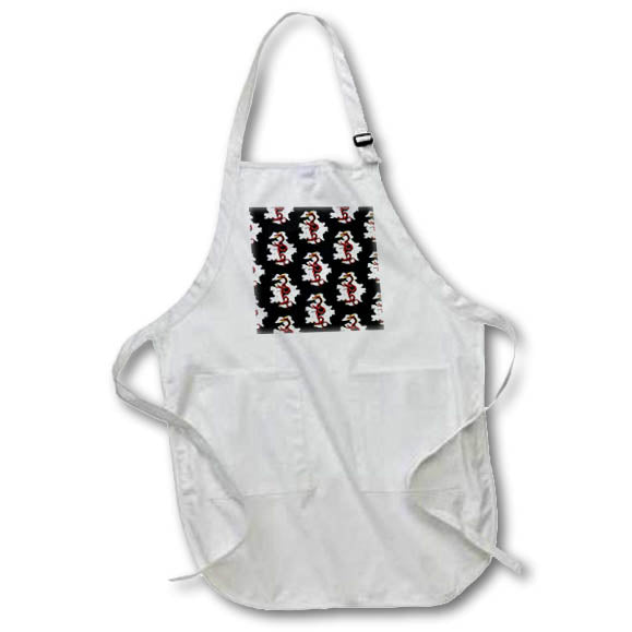 Apron - A red Chinese dragon pattern flying among the clouds fantasy art. Creative Studios – Dragons
