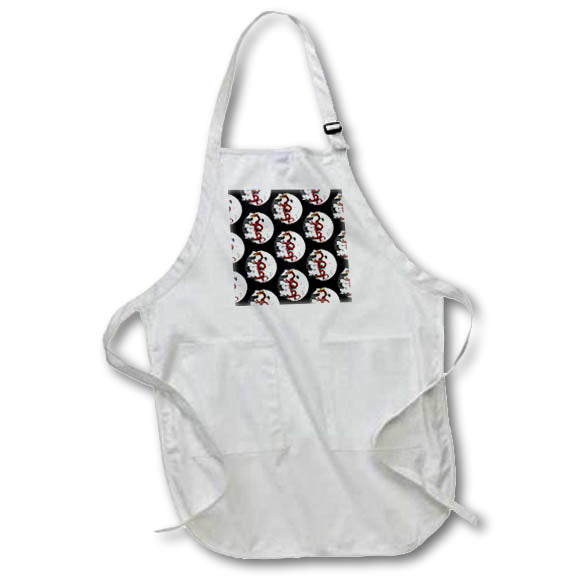 Apron - Mythical Chinese red dragon and duality yin yang symbol. Creative Studios – Dragons