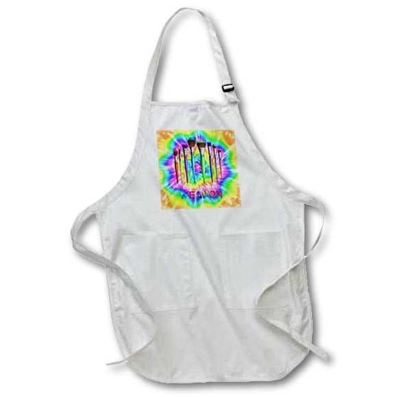 Apron - Weapons of mass creation, artist brushes for painting over tie dye. Creative Studios – Artist Art Career