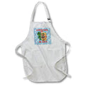 Apron - A funny Santa Claus tiki statue for Christmas in July with flamingos. Creative Studios – July Christmas