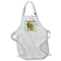 Apron - Cute Santa Claus tiki statue for Christmas in July with pineapples. Creative Studios – July Christmas