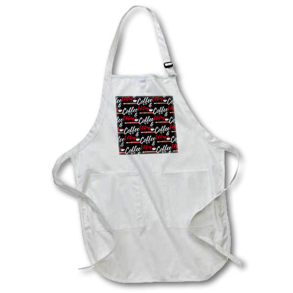 Apron - Coffee pattern of Coffee and Editing for writers and authors. Creative Studios – Writers and Authors