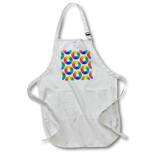 Apron - Artist color wheel pattern of colors used by artist in paintings. Creative Studios – Artist Art Career