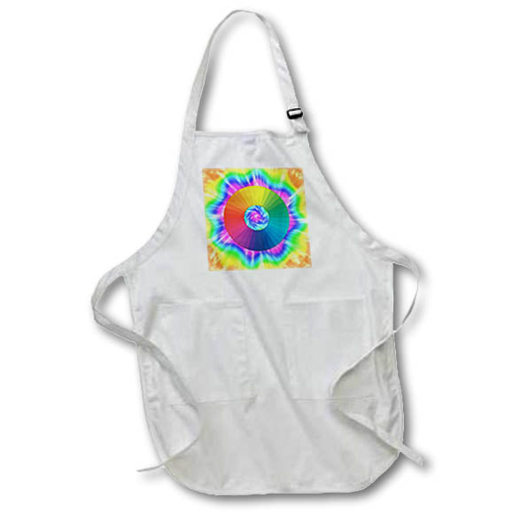 Apron - Color wheel on tie dye to show full spectrum of colors by artists. Creative Studios – Artist Art Career