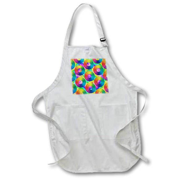 Apron - Pattern of artist color wheels on tie dye background. Creative Studios – Artist Art Career