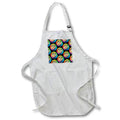 Apron - A pattern of artist paint palettes with brushes and color wheels. Creative Studios – Artist Art Career