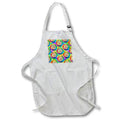 Apron - Tie dye patter of artist paint palettes and color wheels. Creative Studios – Artist Art Career
