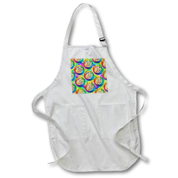 Apron - Tie dye patter of artist paint palettes and color wheels. Creative Studios – Artist Art Career