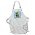 Apron - Funny cool pineapple with sunglasses on flamingo pattern. Creative Studios – Funny Pineapple