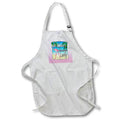 Apron - Pink funny Crazy Flamingo Lady funny beach design. Creative Studios – Flamingos