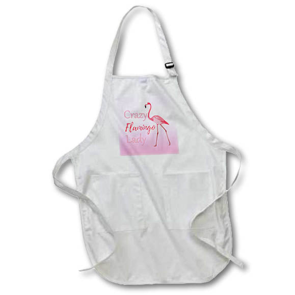 Apron - Funny Crazy Flamingo Lady if you love flamingos in pink. Creative Studios – Flamingos