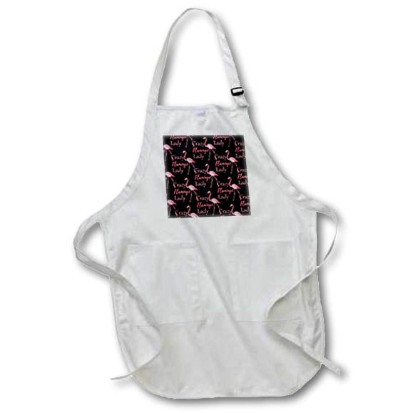 Apron - Fun beach pattern if you love flamingos for Crazy Flamingo Lady Creative Studios – Flamingos