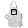 Apron - Funny flamingo design of a pink flamingo on a beach. Creative Studios – Flamingos