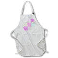 Apron - Image of Patchwork Of Nine Girly Pink Floral And Heart Squares lens Art by Florene - Patchwork Patterns
