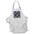 Apron - Blue and Image Of Gold Decorative Stars Pattern Patterns