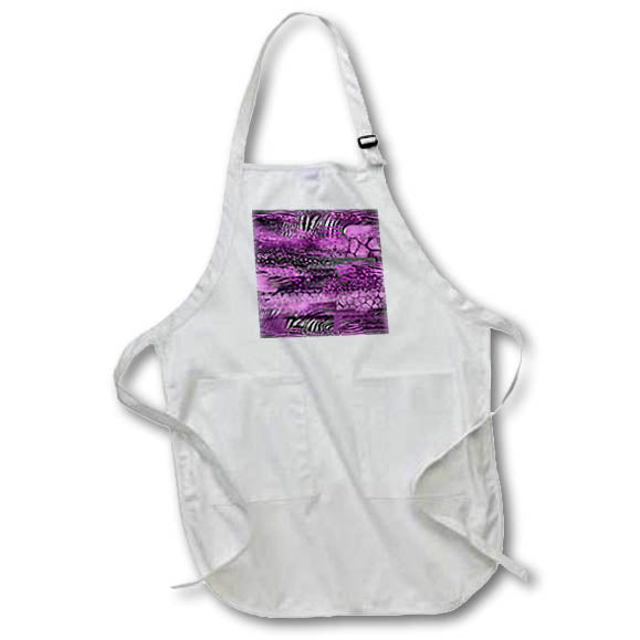 Apron - Glam Pink Image Of Glitter Animal Print Abstract Pattern Patterns
