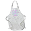 Apron - Pretty Mint Green and Pink Image Of Watercolor Leaf Pattern Patterns