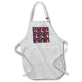 Apron - Cute Floral Alpaca On A Bright Purple Background Pattern Patterns