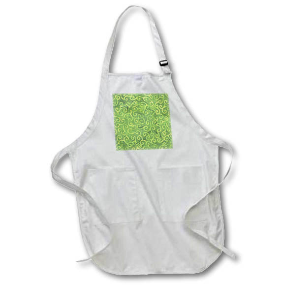 Apron - Mint Green Image Of Batik Swirls Pattern Patterns