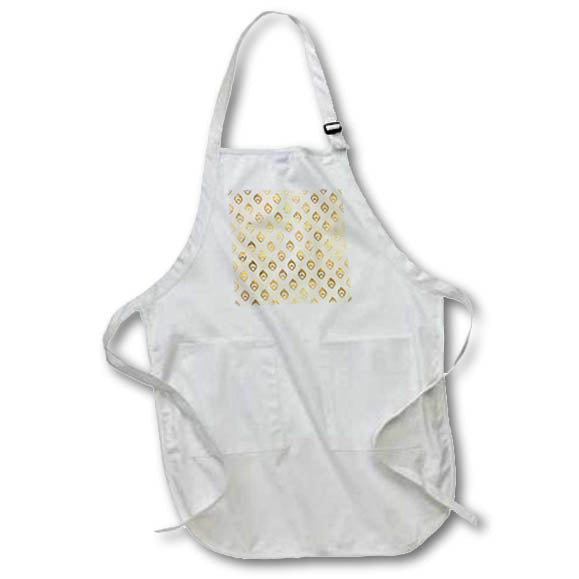 Apron - Chic Image Of Gold Modern Peacock Feather Pattern Patterns