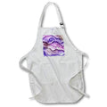Apron - Purple, Pink, and Beige Bubble Abstract Patterns