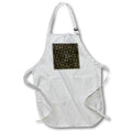 Apron - Modern Black and Image of Gold Art Deco Tropical Fan Pattern Patterns