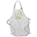 Apron - Glam Champagne Color Image Of Glitter Crown Pattern Patterns