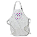 Apron - Chic Pink and Blue Ostrich Pattern Patterns