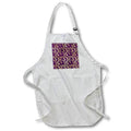 Apron - Pretty Purple and Image Of Gold Flower Pattern Patterns