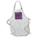 Apron - Elegant Image Of Gold and Purple Damask Pattern Patterns