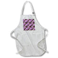 Apron - Pretty Purple and Image Of Gold Butterflies and Flowers Pattern Patterns