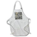 Apron - Contemporary Black Image Of Gold Sprinkled Glitter Tiger Stripes Patterns