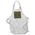 Apron - Chic Art Deco Image Of Gold and Black Fan Geometric Pattern Patterns