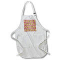 Apron - Modern Pink and Image Of Gold Diamond Geometric Pattern Patterns
