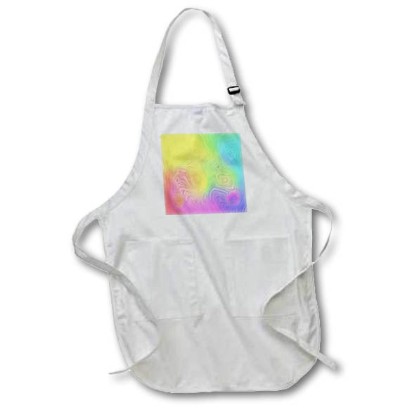 Apron - Bright Rainbow Earth Strata Abstract Patterns