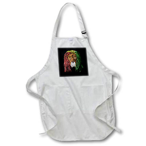 Apron - If you love the Jamaica island then grab this reggae Rasta Lion. Creative Studios – Jamaican Rasta Lion