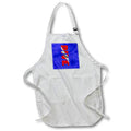 Apron - SCUBA diver in a red and white DIVE flag on nautical map. Creative Studios – SCUBA Diving