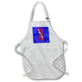 Apron - Female SCUBA diver in a red and white DIVE flag on nautical map. Creative Studios – SCUBA Diving