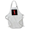 Apron - Woman SCUBA diver inside a red and white DIVE flag graphic. Creative Studios – SCUBA Diving
