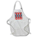 Apron - Female SCUBA diver and red and white DIVE flag pattern underwater. Creative Studios – SCUBA Diving