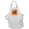 Apron - Dive Like A Girl diving for women who love the water on vintage map. Creative Studios – SCUBA Diving