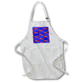 Apron - Men SCUBA diver pattern on red and white DIVE flag and nautical map. Creative Studios – SCUBA Diving
