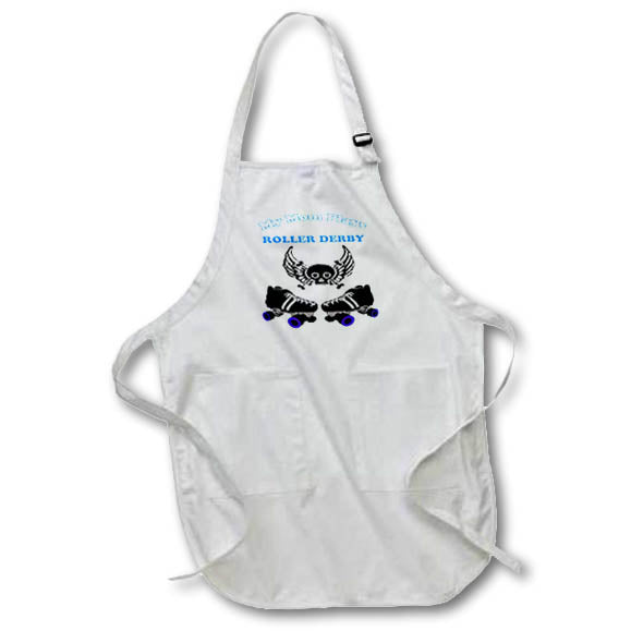 Apron - For boys or anyone with roller derby moms Roller Derby - My Mom Derby Boy