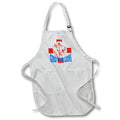 Apron - Gird Your Lions Text With St George Cross English Football Design Vector Art - England Barbary Lion