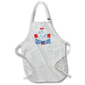 Apron - Gird Your Lions Text With St George Cross English Football Design Vector Art - England Barbary Lion