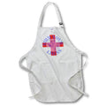 Apron - Gird Your Lions Blue Lion And Red George Cross Vector Art - England Barbary Lion