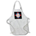 Apron - Gird Your Lions St George Cross And Lion Head On Black Vector Art - England Barbary Lion