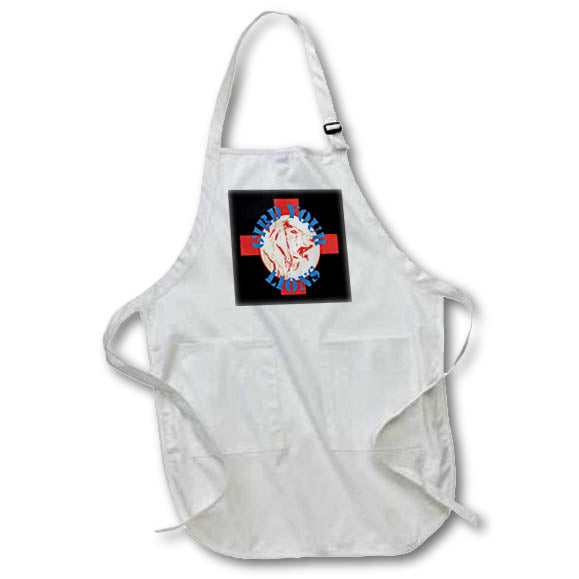 Apron - Gird Your Lions St George Cross And Lion Head On Black Vector Art - England Barbary Lion