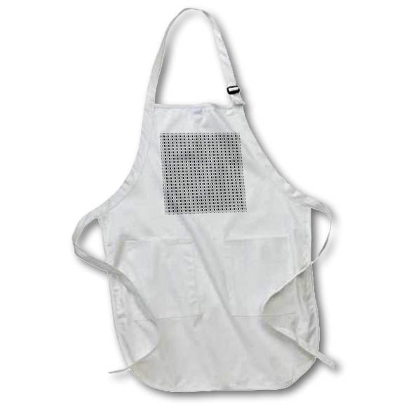Apron - Intricate Arabesque Black and White Geometric Pattern Digital Art - Arabesque Pattern